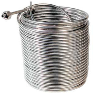 Stainless Steel Cooling Coil, Right Hand, 120' x 3/8" O.D.