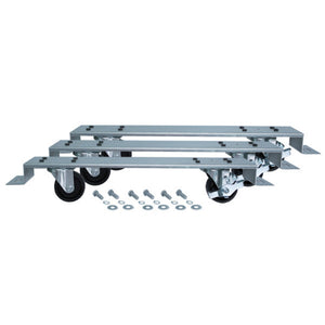 Low Profile - 3 Channel Bars with 6 Casters