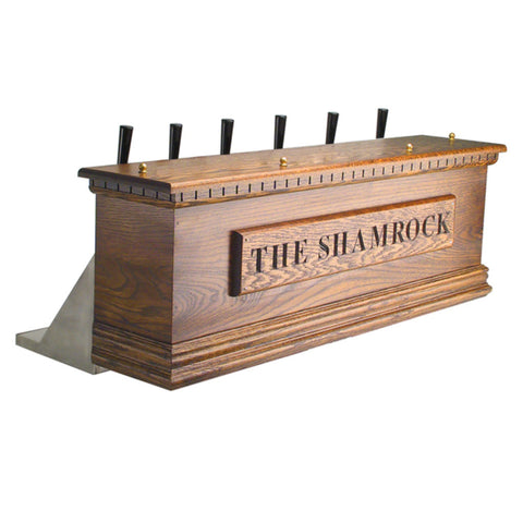 Image of Irish Coffin Box - Dark Oak - Air Cooled - 6 Faucets