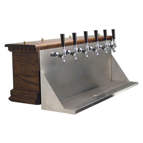 Image of Irish Coffin Box - Dark Oak - Air Cooled - 6 Faucets