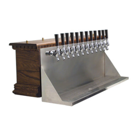 Image of Irish Coffin Box - Dark Oak - Air Cooled - 12 Faucets