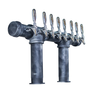 Double Pedestal Cast Iron - 8 Faucets