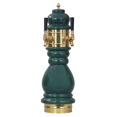 Image of Black Forest Ceramic Tower, 2 Faucet: Available in 26 colors with either Chrome or Brass hardware.