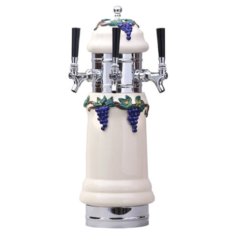 Image of Rembrandt Ceramic Tower, 3 Faucet