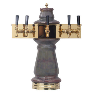 Vienna Ellipse Ceramic Tower, 5 Faucet