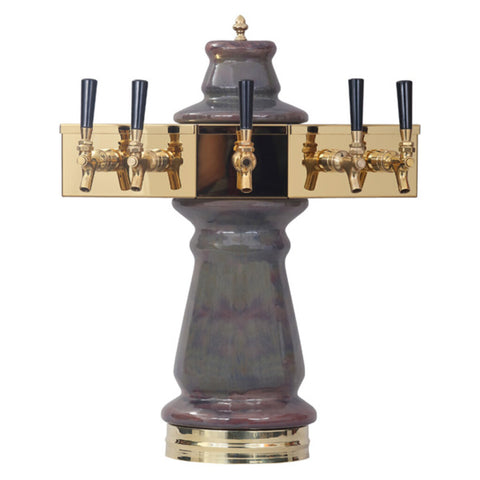 Image of Vienna Ellipse Ceramic Tower, 5 Faucet