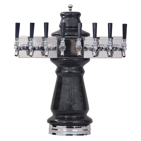 Image of Vienna Ellipse Ceramic Tower, 8 Faucet