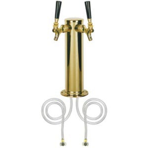 3" Column - 2 Faucets - PVD Brass - Air Cooled