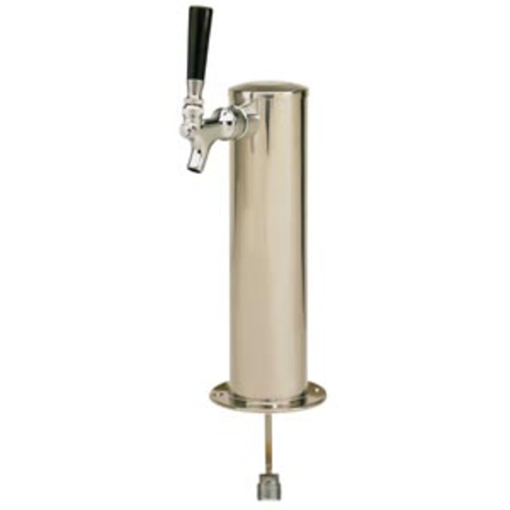 3" Column - 1 Faucet - Polished Stainless Steel - Air Cooled