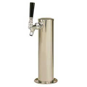 3" Column - 1 304 Faucet - Polished Stainless Steel - Glycol Cooled