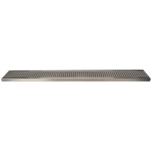 36" Stainless Steel Surface Mount Drain Tray, w/ Drain