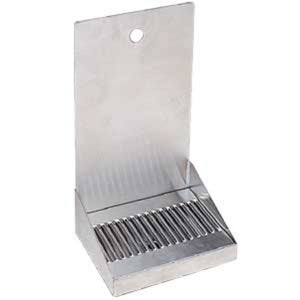 8" Stainless Steel Wall Mount Drain Tray - 1 Faucet