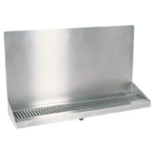 24" Stainless Steel Wall Mount Drain Tray