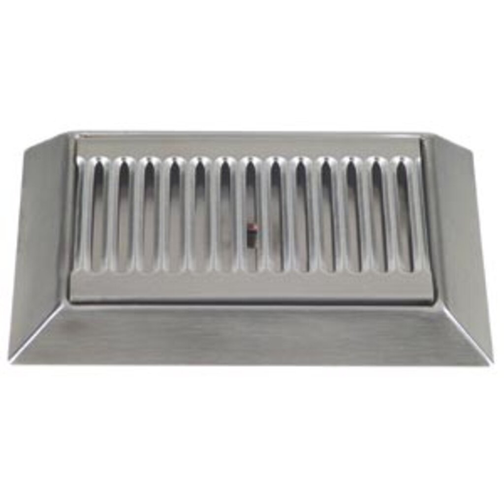9" Stainless Steel Bevel Edge Drip Tray, With Drain