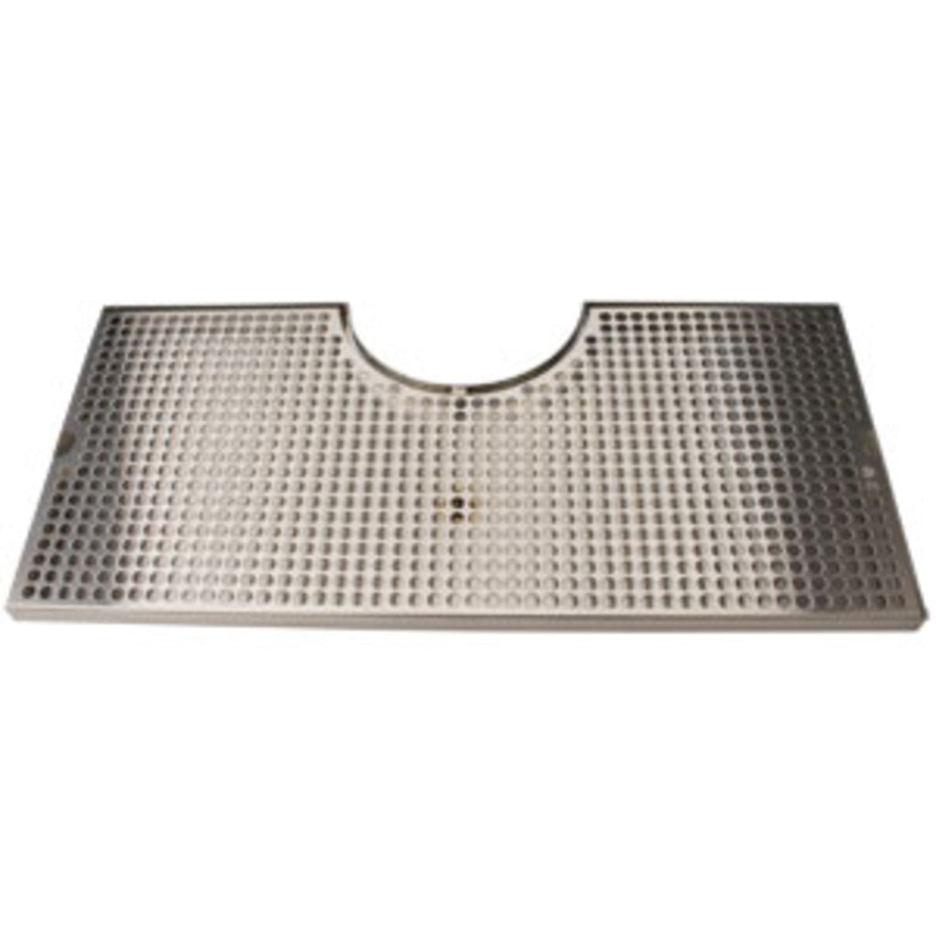 Beer Drip Tray 24" Cut-Out Surface Mount Drain Tray, 7 1/2" Column