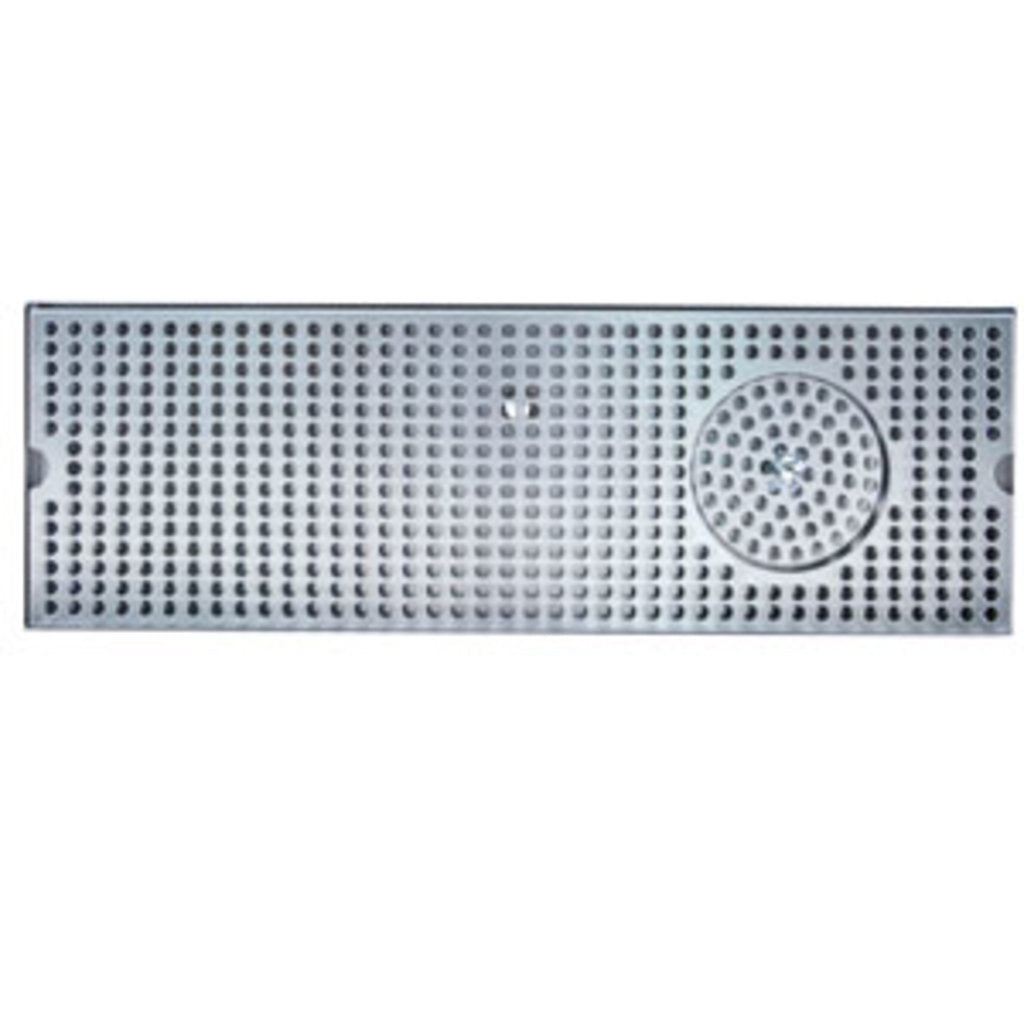 24" Stainless Steel Glass Rinser Drain Tray, 4-8 Faucets