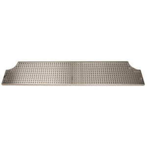 40" Stainless Steel Surface Mount Drain Tray w/ Drain
