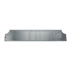 46" Stainless Steel Surface Mount Drip Tray w/ Rinser