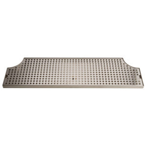 52" Stainless Steel Surface Mount Drain Tray w/ Drain