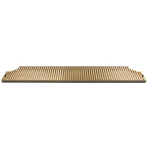 40" Stainless Steel Tray with PVD Grid Surface Mount Drain Tray w/ Drain