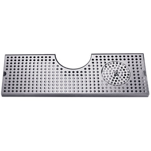 34" Stainless Steel Surface Mount w/ Glass Rinser