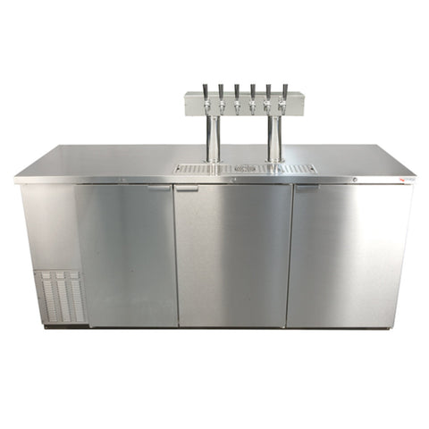 Image of Pro-Line Tower Conversion - Double Pedestal - 6 Faucets - Polished Stainless Steel