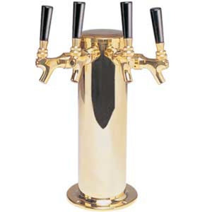 4" Column - 4 Faucets - PVD Brass - Air Cooled