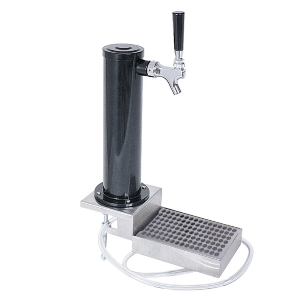 3" Clamp-On Tower - Black ABS Plastic - 1 Faucet