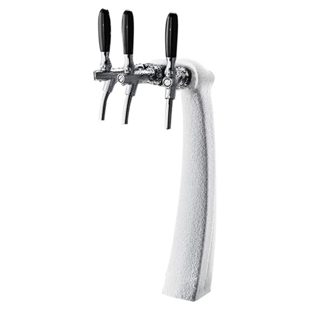 Falco Ice Frosted Tower -3 Faucet - Chrome Finish - Glycol Ready