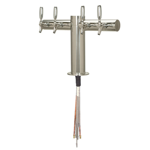 Image of Metropolis "T" - 4 304 Faucets - Polished Stainless Steel - Glycol Cooled