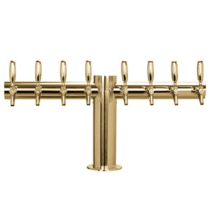 Metropolis "T"- 8 304 Faucets - PVD Brass - Glycol Cooled - 4" Center