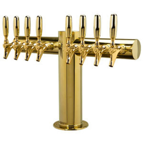 Image of Metropolis "T" - 8 Faucets - PVD Brass - Glycol Cooled