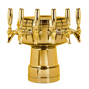 Mushroom Tower - 6 Faucets - PVD Brass - Air Cooled