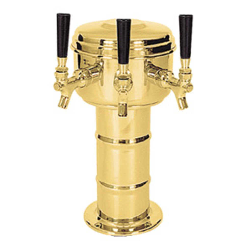 Mini Mushroom Tower - 3 Faucets - PVD Brass - Air Cooled