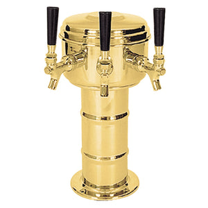 Mini Mushroom Tower - 3 304 Faucets - PVD Brass - Glycol Cooled