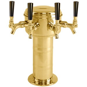 Mini Mushroom Tower - 4 Faucets - PVD Brass - Glycol Cooled