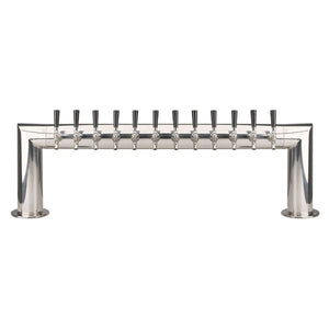 Pass Thru - 12 Faucet - Polished Stainless Steel - Air Cooled
