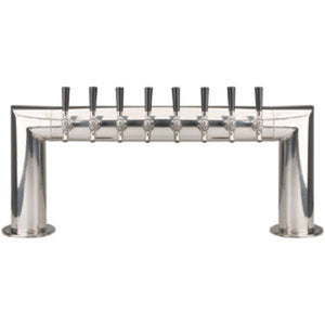 Pass Thru - 8 Faucet - Polished Stainless Steel - Air Cooled