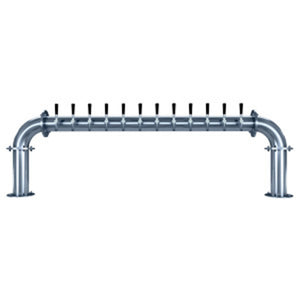 Titan "U" - 12 Faucets - Polished Stainless Steel - Glycol Cooled