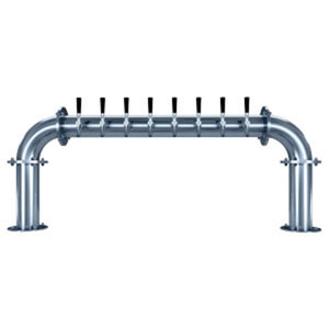 Titan "U" - 8 Faucets - Polished Stainless Steel - Glycol Cooled