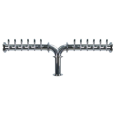 Titan "Y" - 12 304 Faucets - Polished Stainless Steel - Glycol Cooled