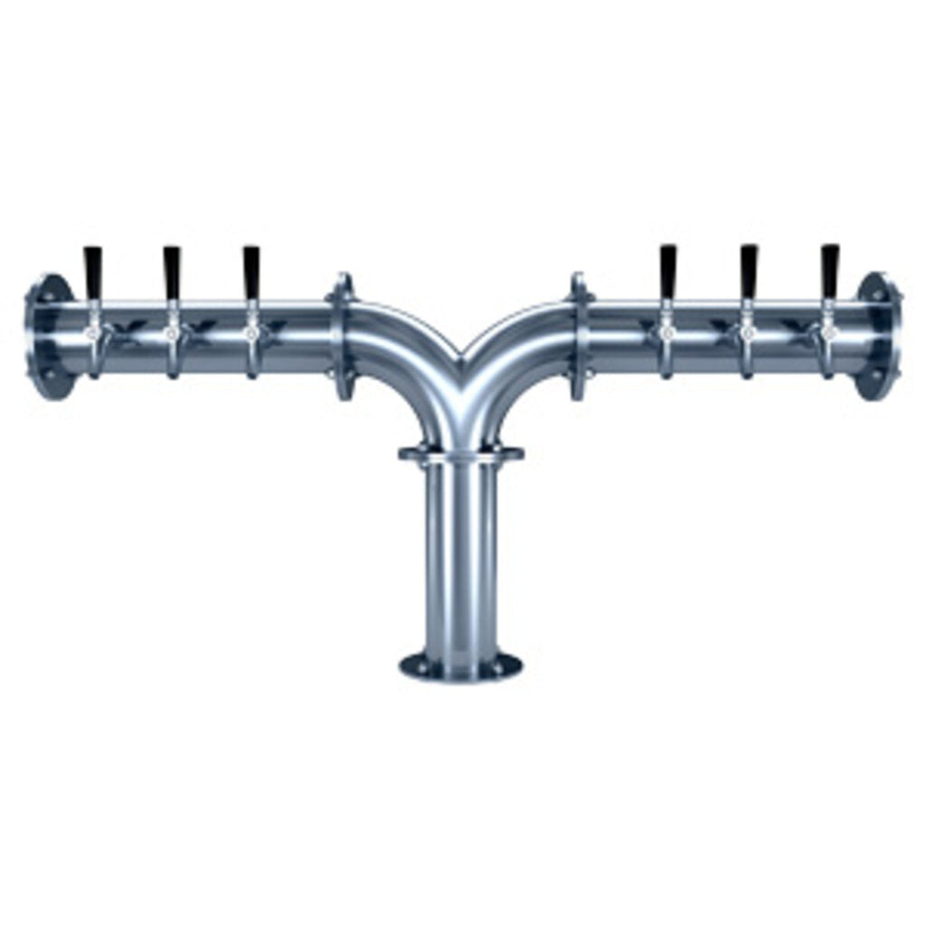 Titan "Y" - 6 Faucets - Polished Stainless Steel - Glycol Cooled