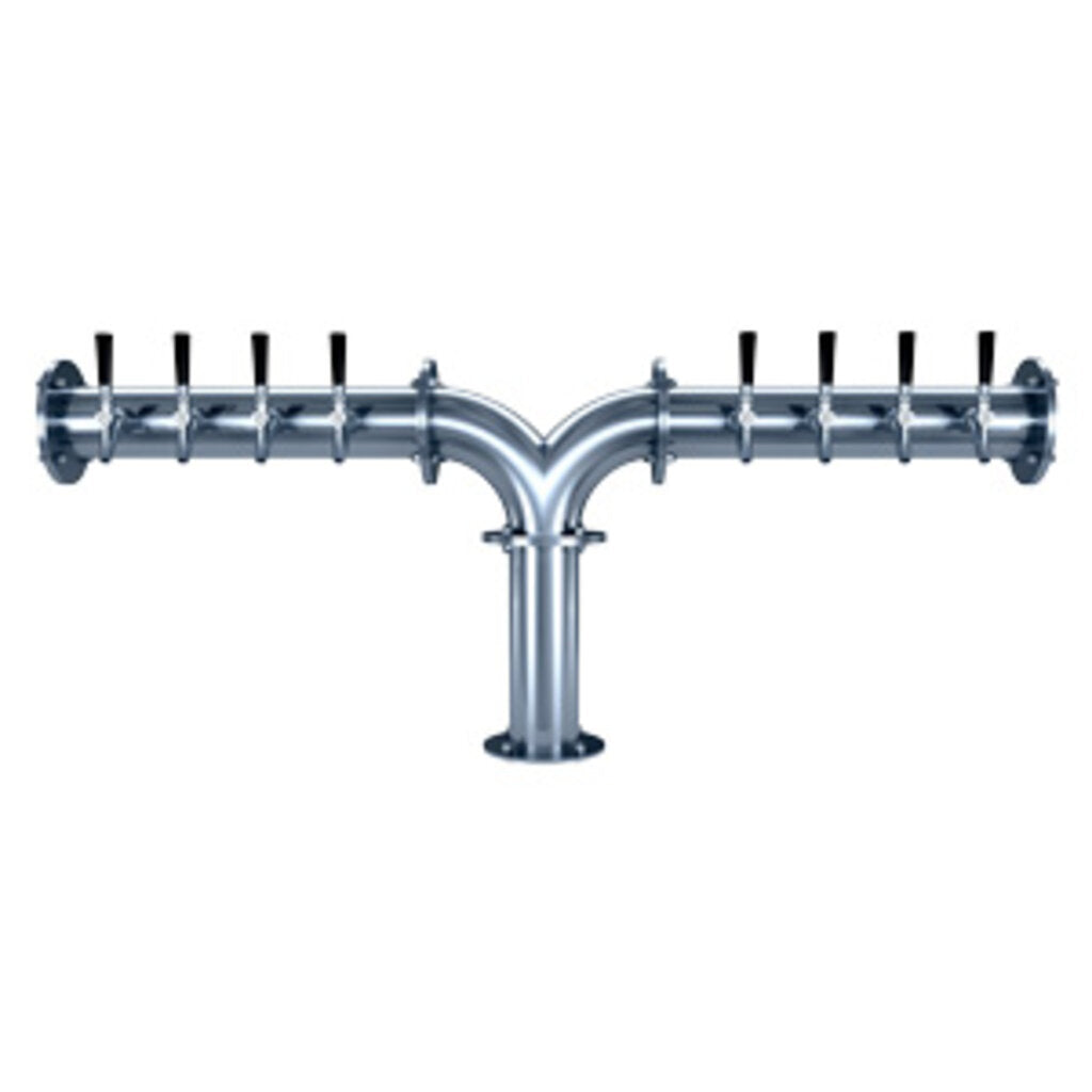 Titan "Y" - 8 Faucets - Polished Stainless Steel - Glycol Cooled
